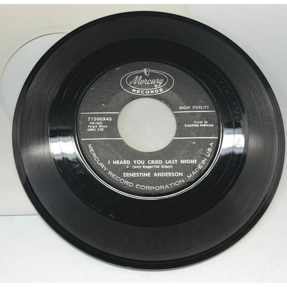 Ernestine Anderson I Can Dream Cant I / Heard You Cried 45 Vinyl 50s Jazz - Picture 6 of 6